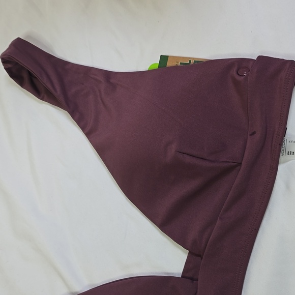 Volcom Simply Seamless Halter Bikini Top Purple Size Xl NwT. - Picture 4 of 9
